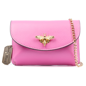 Aquilonia borsa a mano donna. Pelle autentica finitura Dollaro.