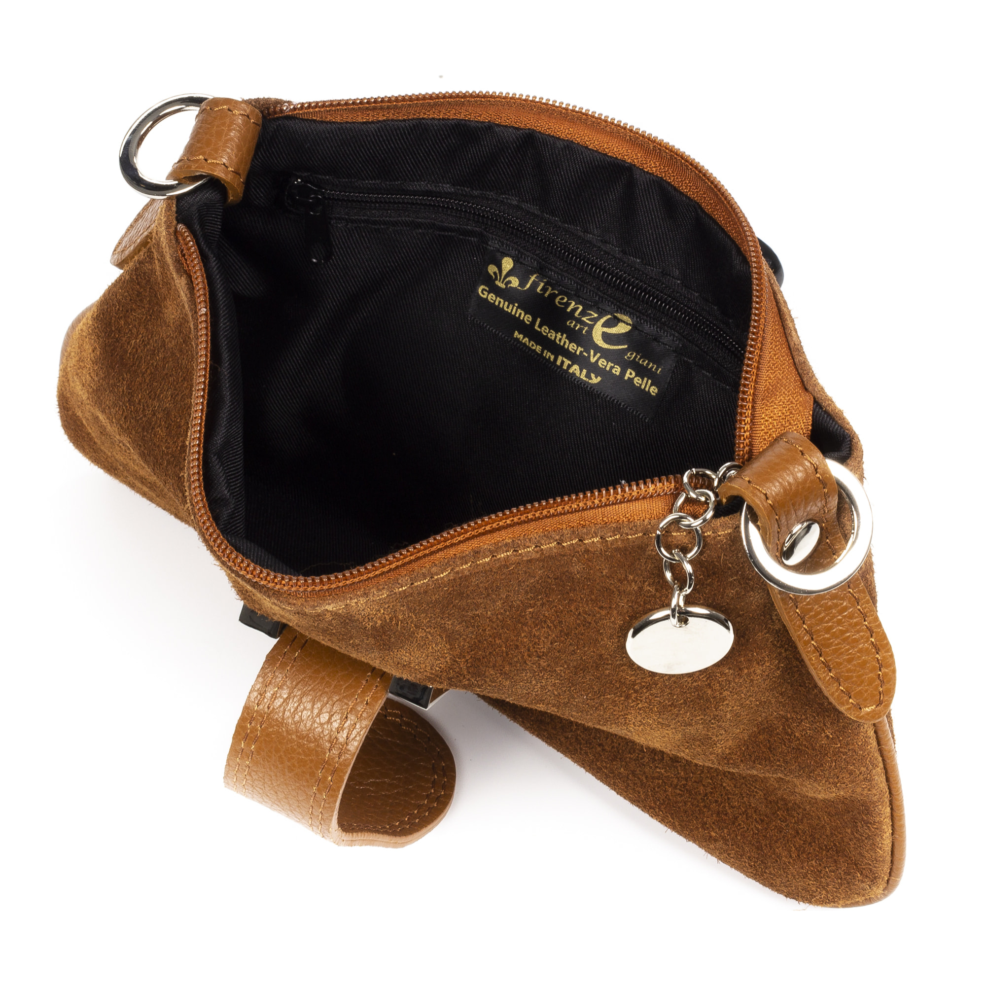 Allerona Bolso de mano Mujer.Piel auténtica Gamuza Dollaro