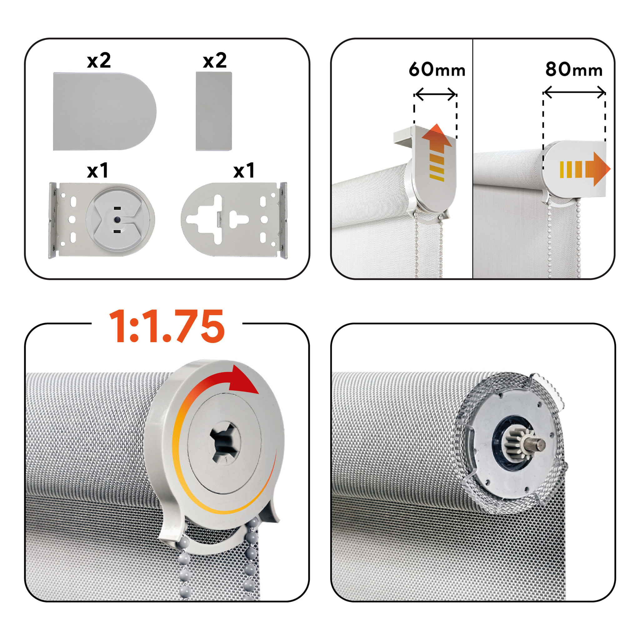 Enrollable SCREEN PRO Solar Gris