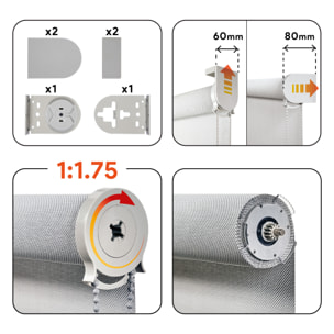 Enrollable SCREEN PRO Solar Gris