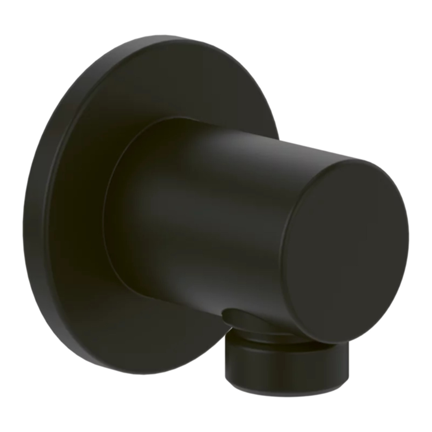 Coude de raccordement mural Universal rond Matt Black