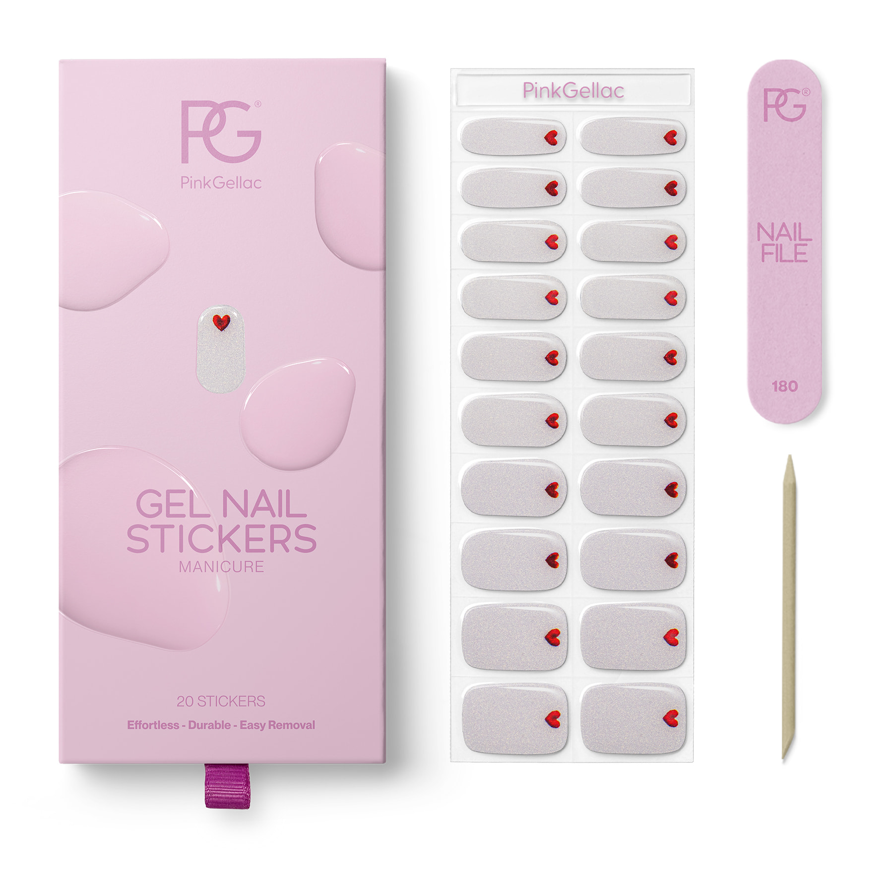 Stickers gel - 0037 Loving Hearts