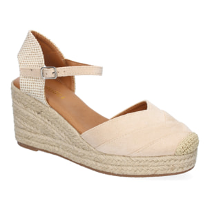 Sandalia de Cuña de Yute para Mujer, Comodo y Elegante, Diseño Moderno
