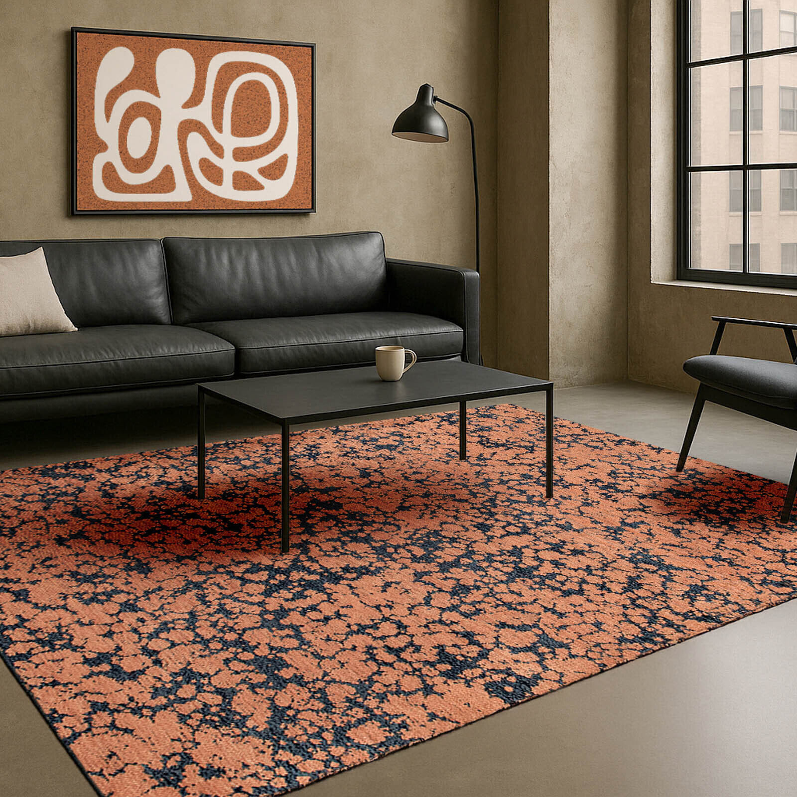 Tapis Indian Blue