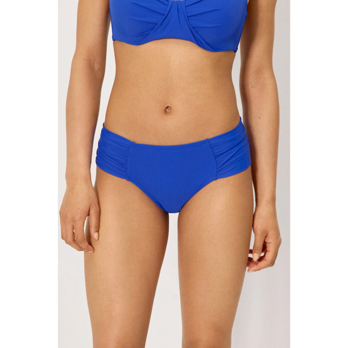 Slip bikini midi modellante Blu