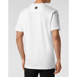 PHILIPP PLEIN Camiseta de cuello redondo y manga corta CHROME