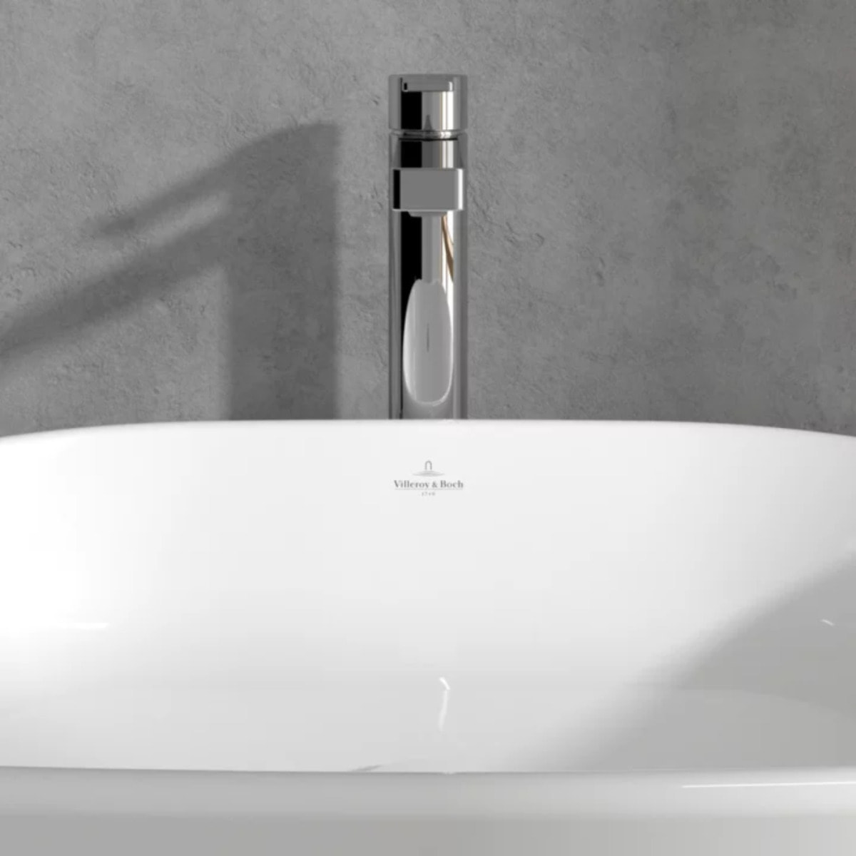 Mitigeur lavabo surélevé Architectura avec vidage Push Open chrome