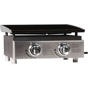 Plancha "Presto 3" - 3 Brûleurs - 7.5kW - Gris