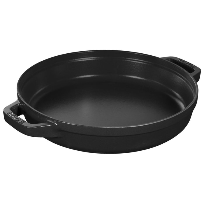 Set empilable de 4 pièces en Fonte, Rond, Ø 24 cm, Noir