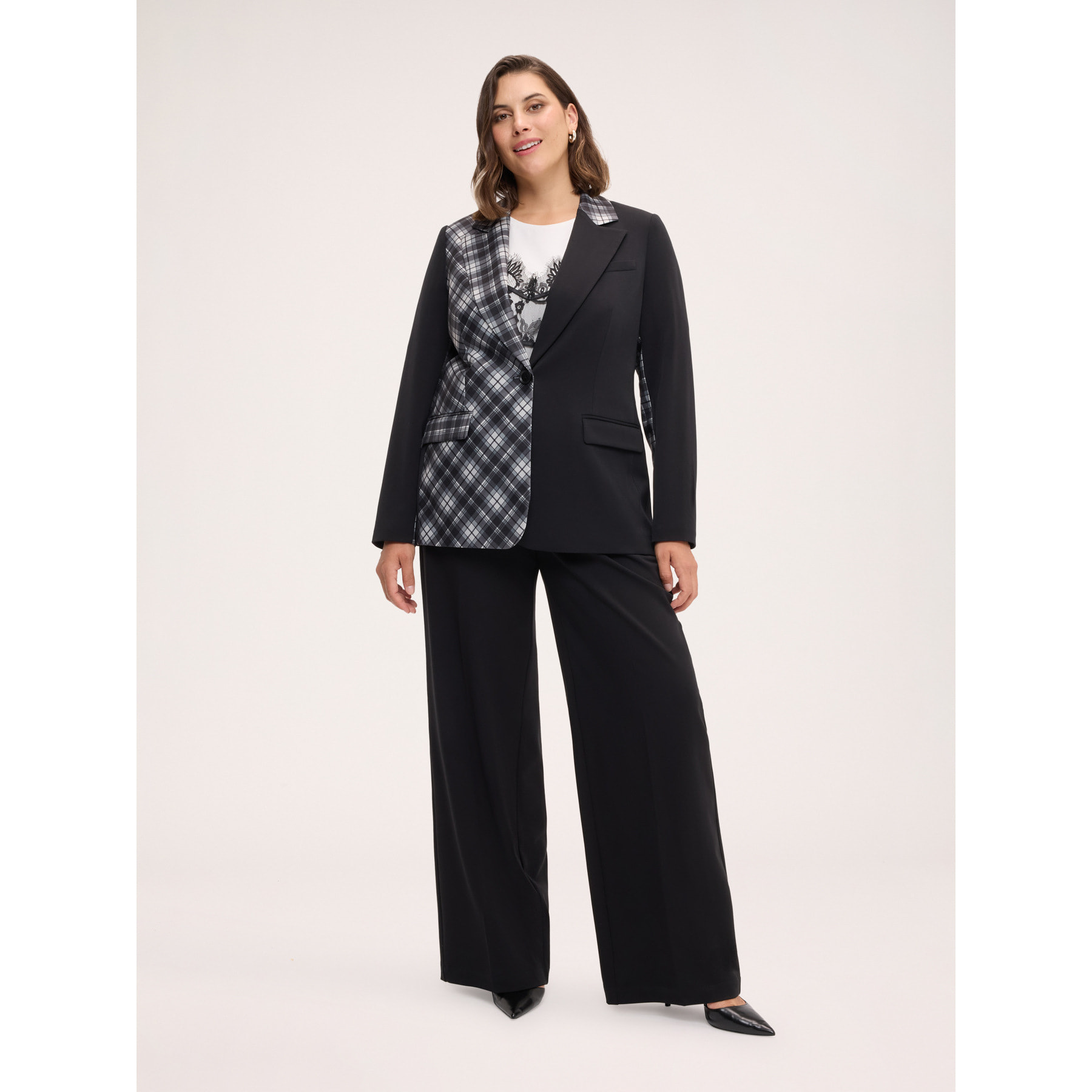 Fiorella Rubino - Blazer bicolor - Negro