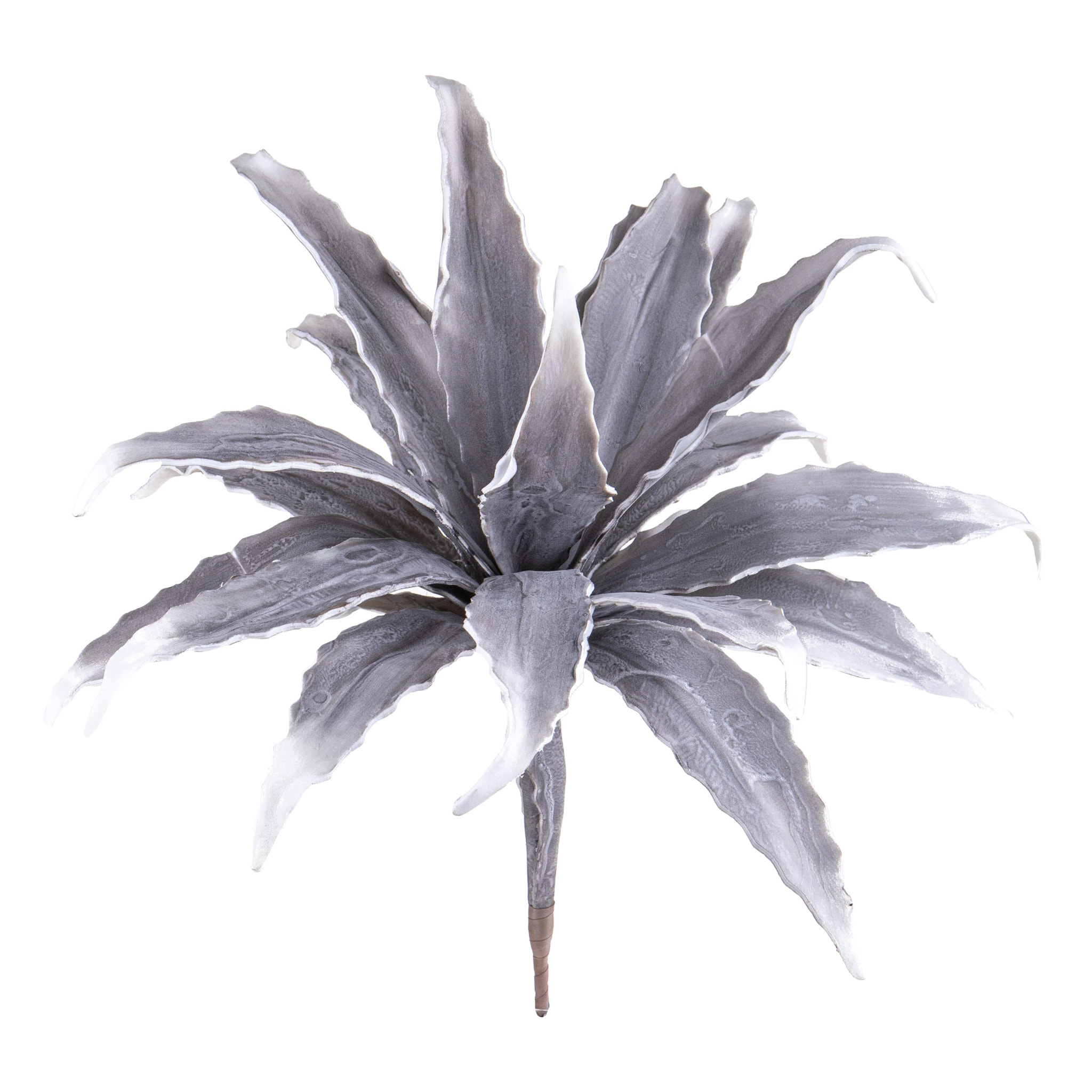 Dracena Pianta Foam. Altezza 65 Cm - Pezzi 2 - 25X65X10cm - Colore: Grigio - Bianchi Dino - Fiori Artificiali