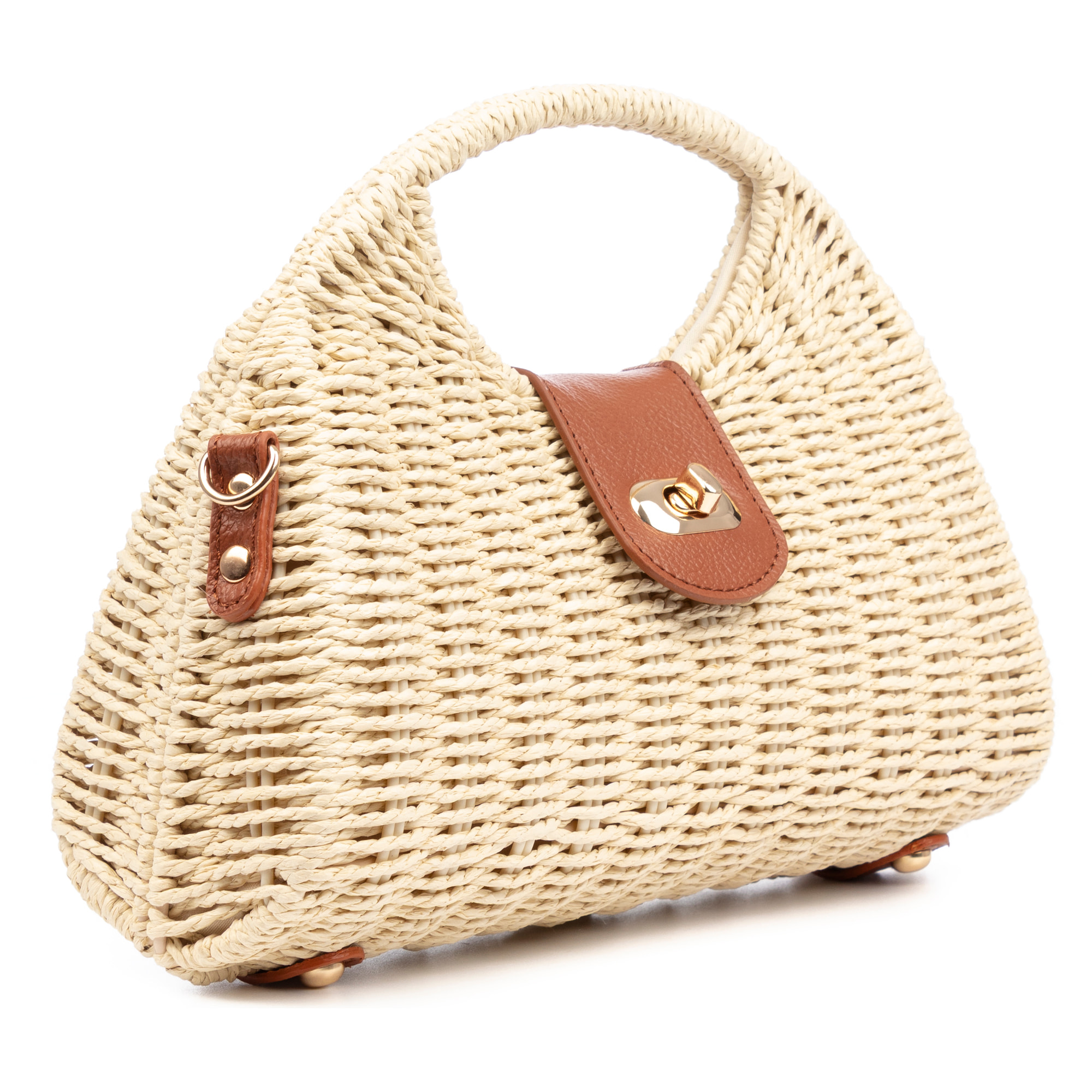 Benna Borsa a mano Donna. Realizzato in paglia intrecciata.