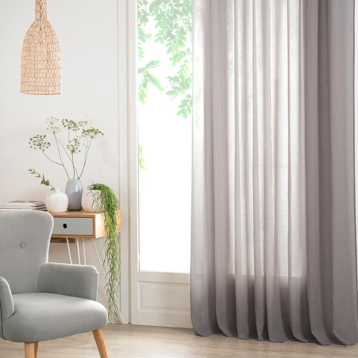 Voilage "Ana" gris 140x240cm