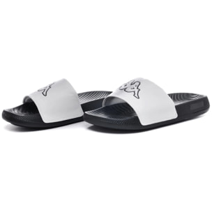 Ciabatte Kappa Uomo Donna Logo Steeve Bianco