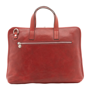 Borsa a mano  unisex In Vera pelle Made in Italy 40x30x5 cm