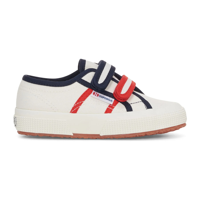 Le Superga Bambino/a Bianco 2750 Kids Straps Colorblocking