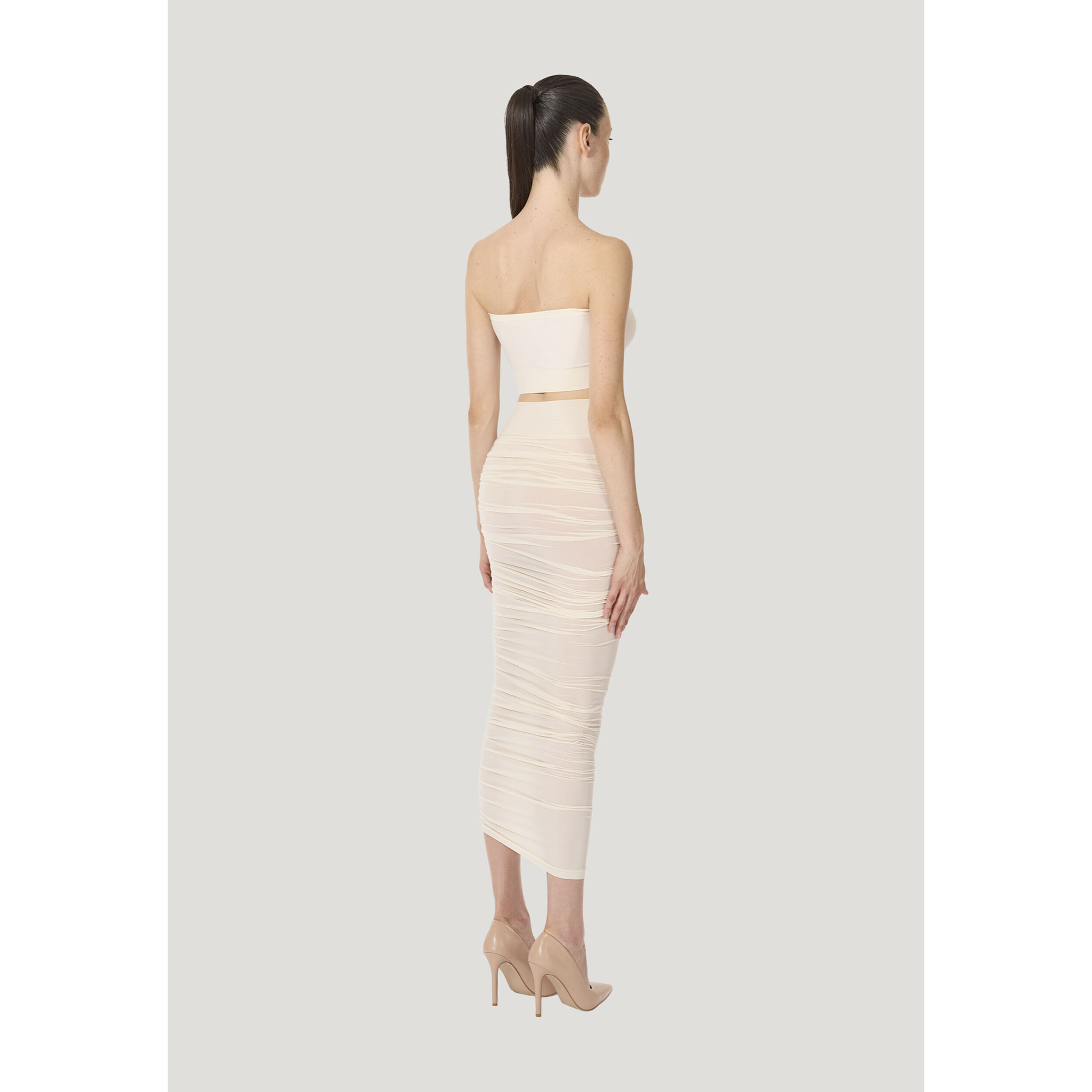 Gonna Sheer Drape Skirt