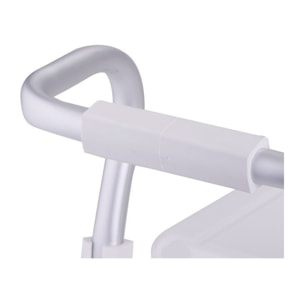 Grand siège de baignoire extensible 55-65cm Blanc - Max 120kg MSV