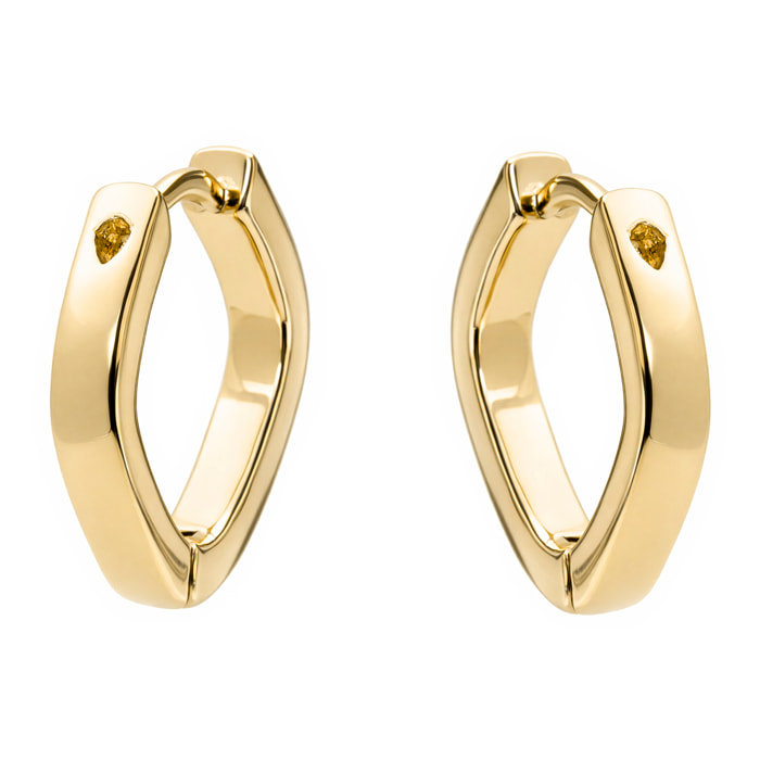 Pendientes Idrial acabado oro amarillo 18k