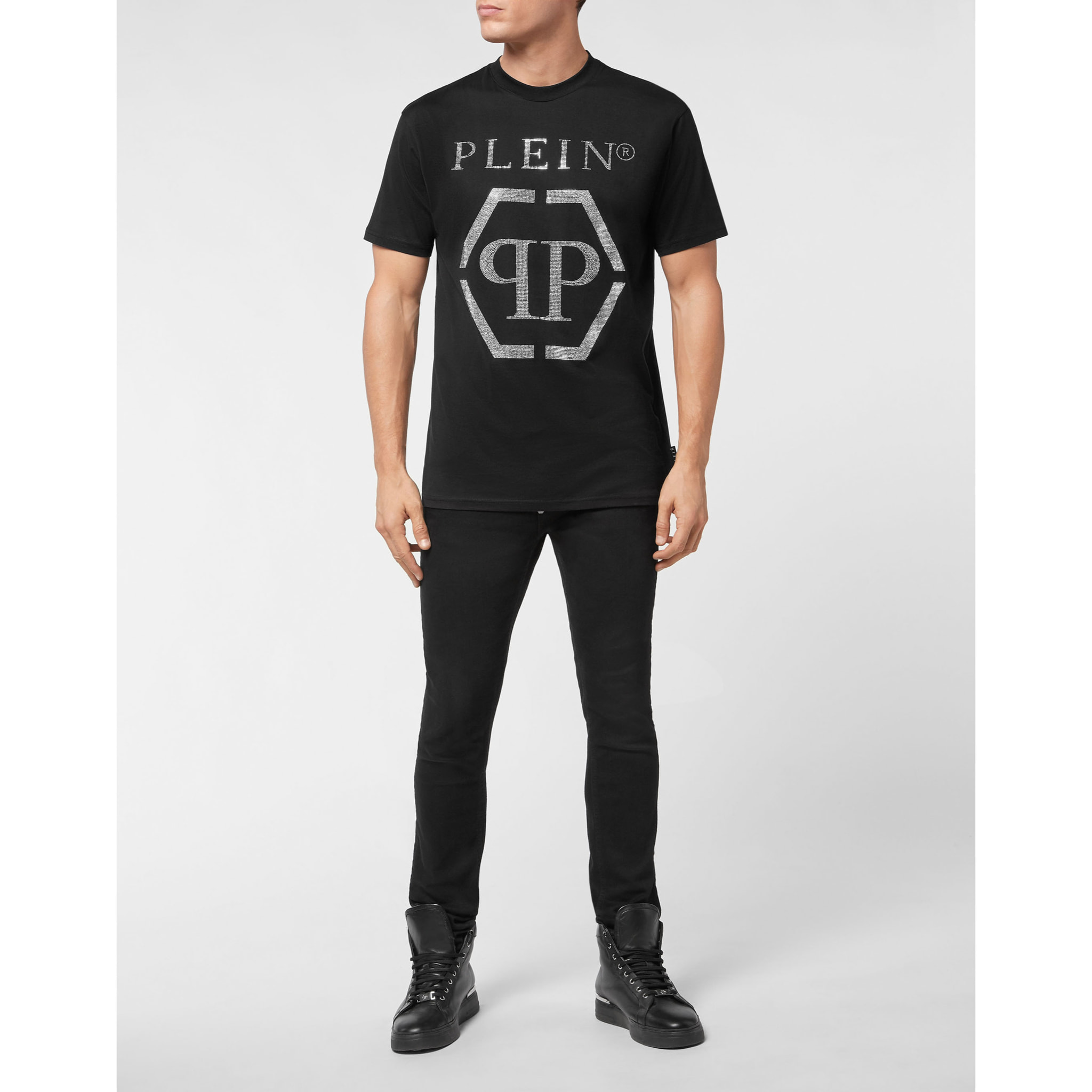 PHILIPP PLEIN Camiseta Cuello Redondo HEXAGON