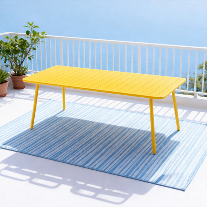 Table de jardin 10-12 places 234cm jaune EVORA