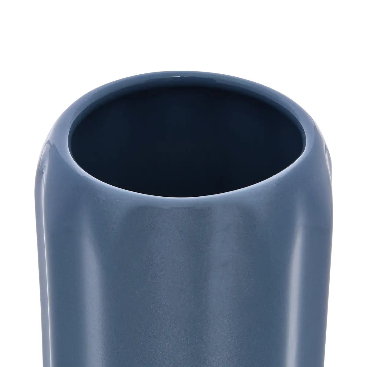 Porte-brosse à dents Colorama en céramique D.8xH.12cm bleu