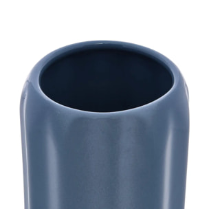 Porte-brosse à dents Colorama en céramique D.8xH.12cm bleu