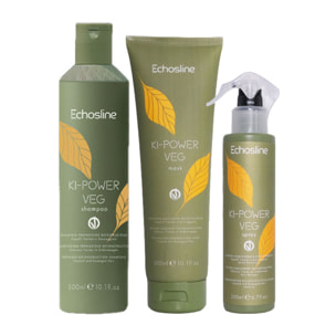 ECHOSLINE Kit Ki-Power Shampoo 300ml + Mask 300ml + Spray 200ml