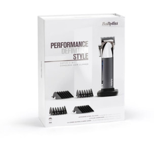 Tondeuse cheveux BABYLISS E996E - super-X metal series, molette réglable, 55 hauteurs de coupe, précision 0,2 mm, 180 mn