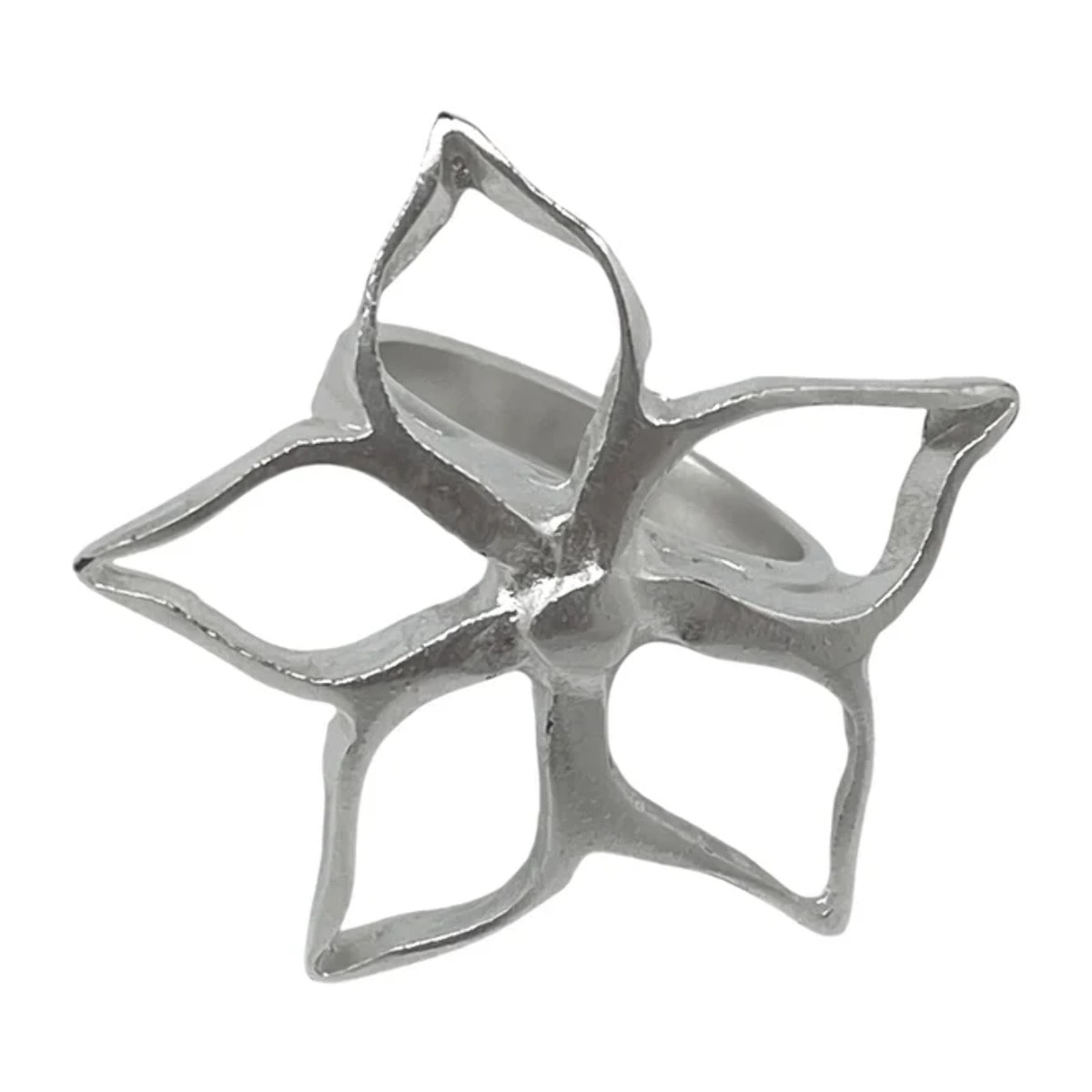 Anillo Irregular Blom G plata 10µ