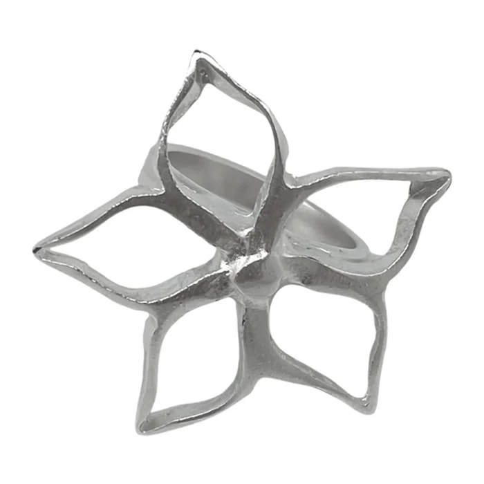 Anillo Irregular Blom G plata 10µ