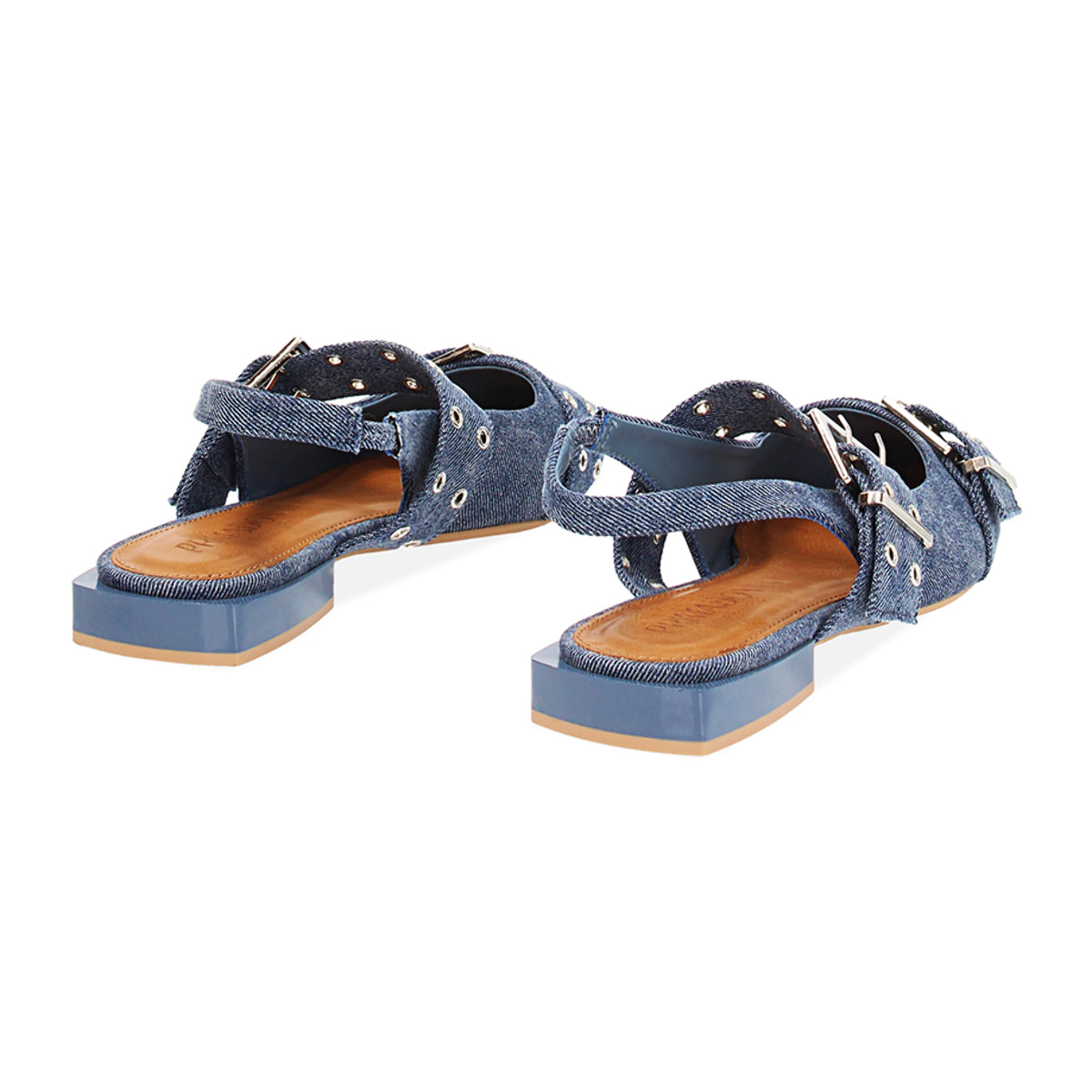 Ballerine slingback donna in jeans