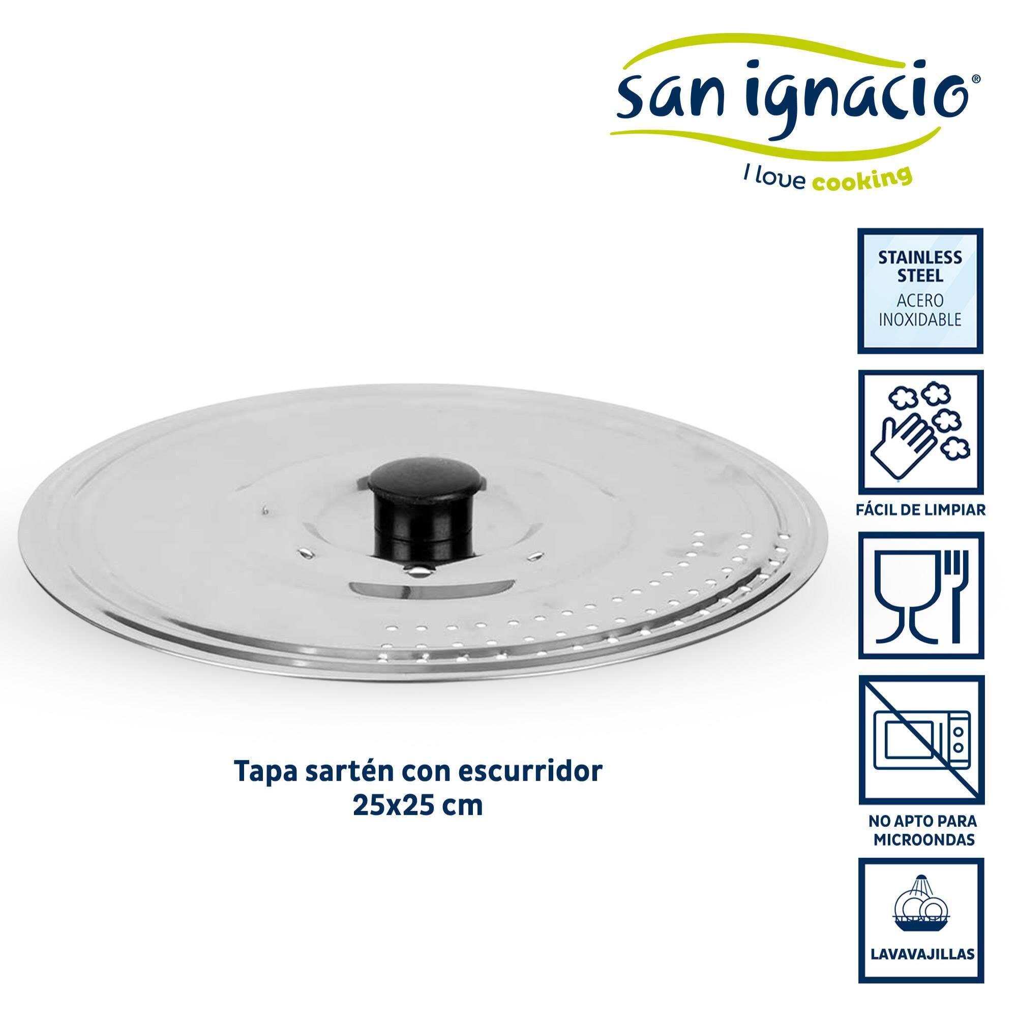 Tapa sarten metal con escurridor colección kinvara