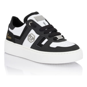 PHILIPP PLEIN Mix Materials Low-Top Sneakers