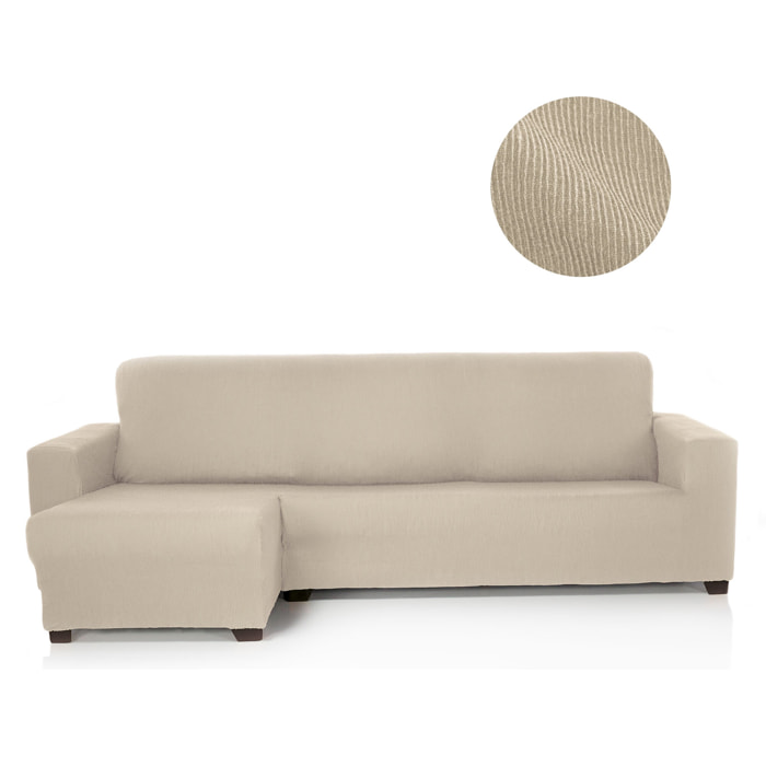 Funda ELÁSTICA para Chaise Longue izquierdo (visto de frente) brazo largo modelo MARCELA