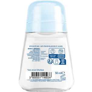 Lot de 12 - Narta Invisible Femme Déodorant Bille Efficacité 48h Sans Alcool Hypoallergénique 50ml