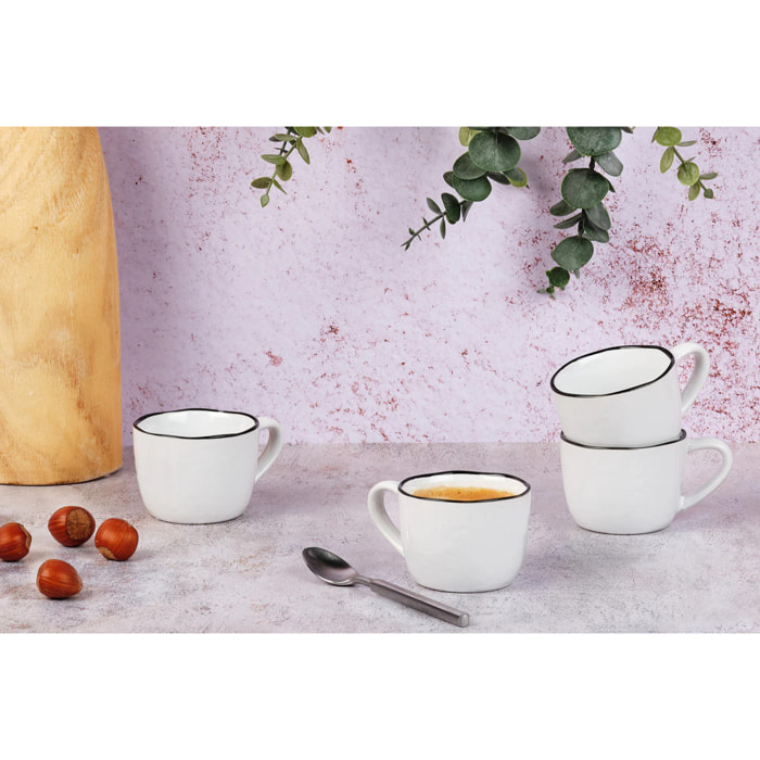 Tasse PURE 12cl - 4 pièces - Blanc Neige