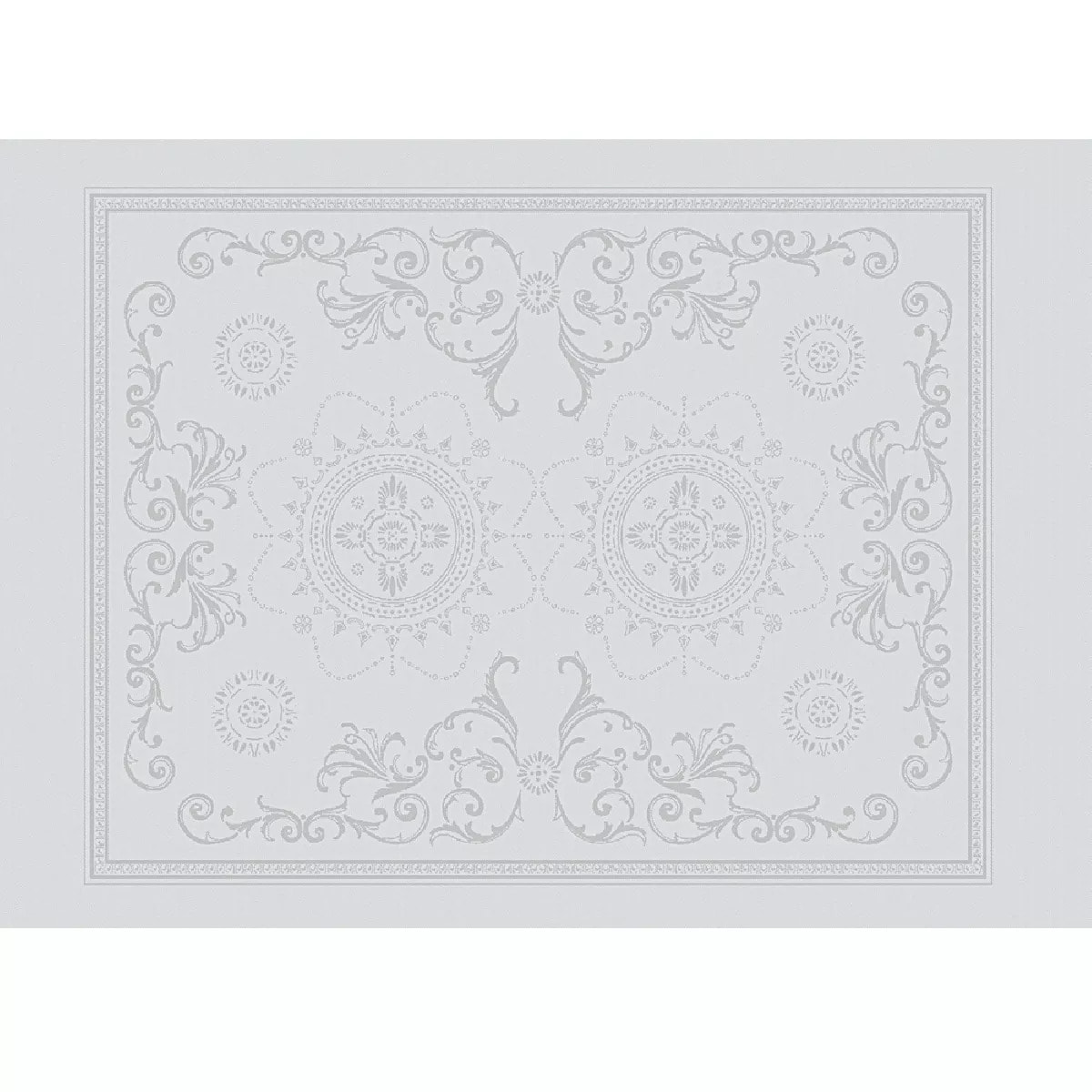 Set pur coton anti tache motif jacquard Eloise diamant