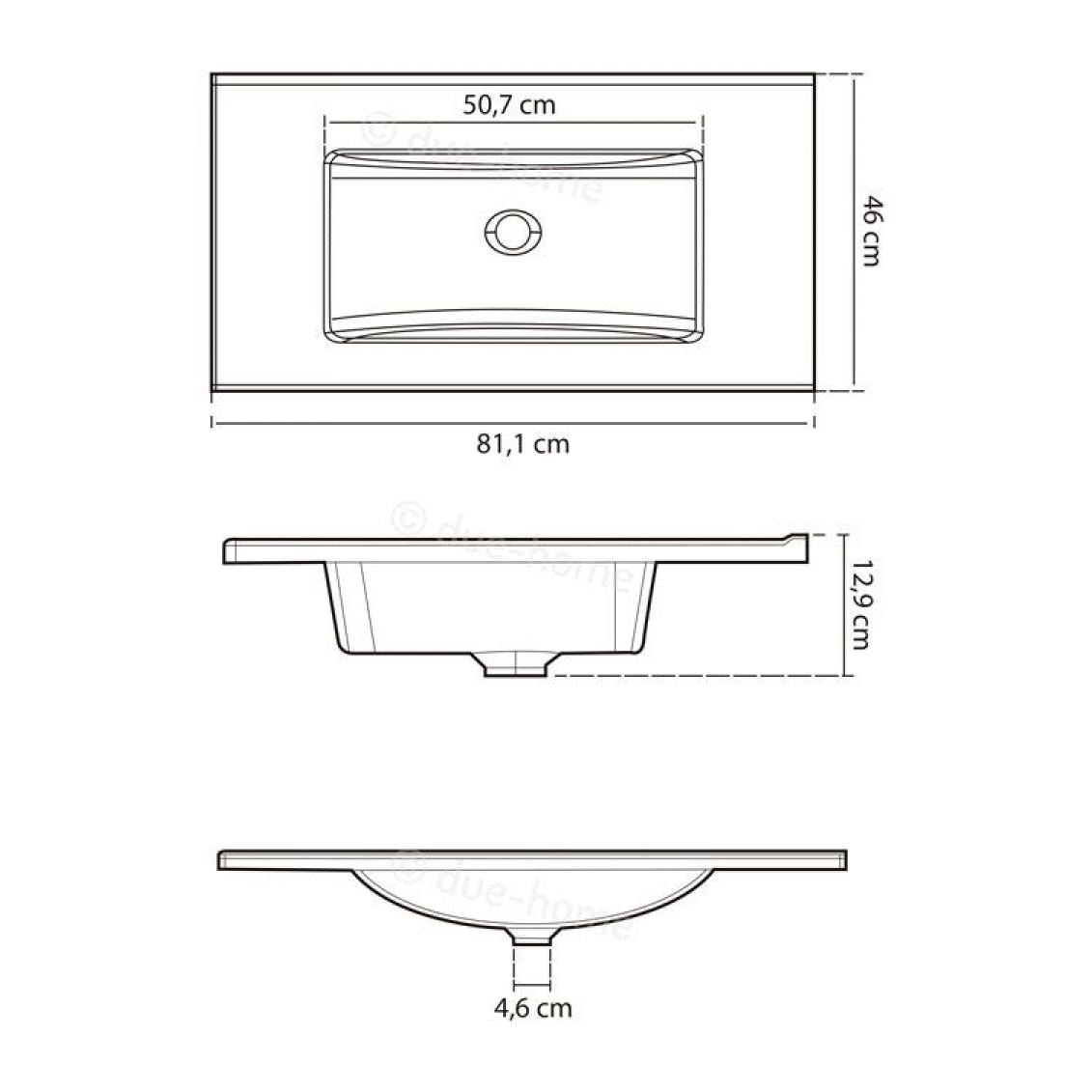 Lavabo Cerámico Blanco