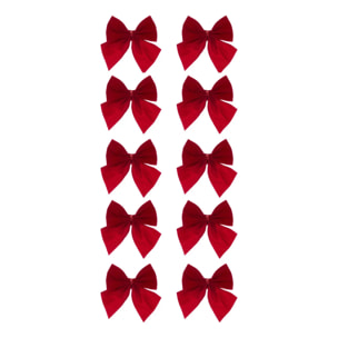 NOEUD MINI X10 VEL ROUGE