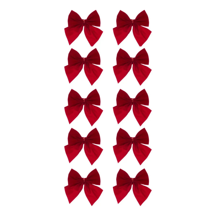 NOEUD MINI X10 VEL ROUGE