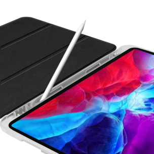 Etui iPad Pro 12.9 Pouces (2018/2020/2021) transparent avec Smart Cover Noir