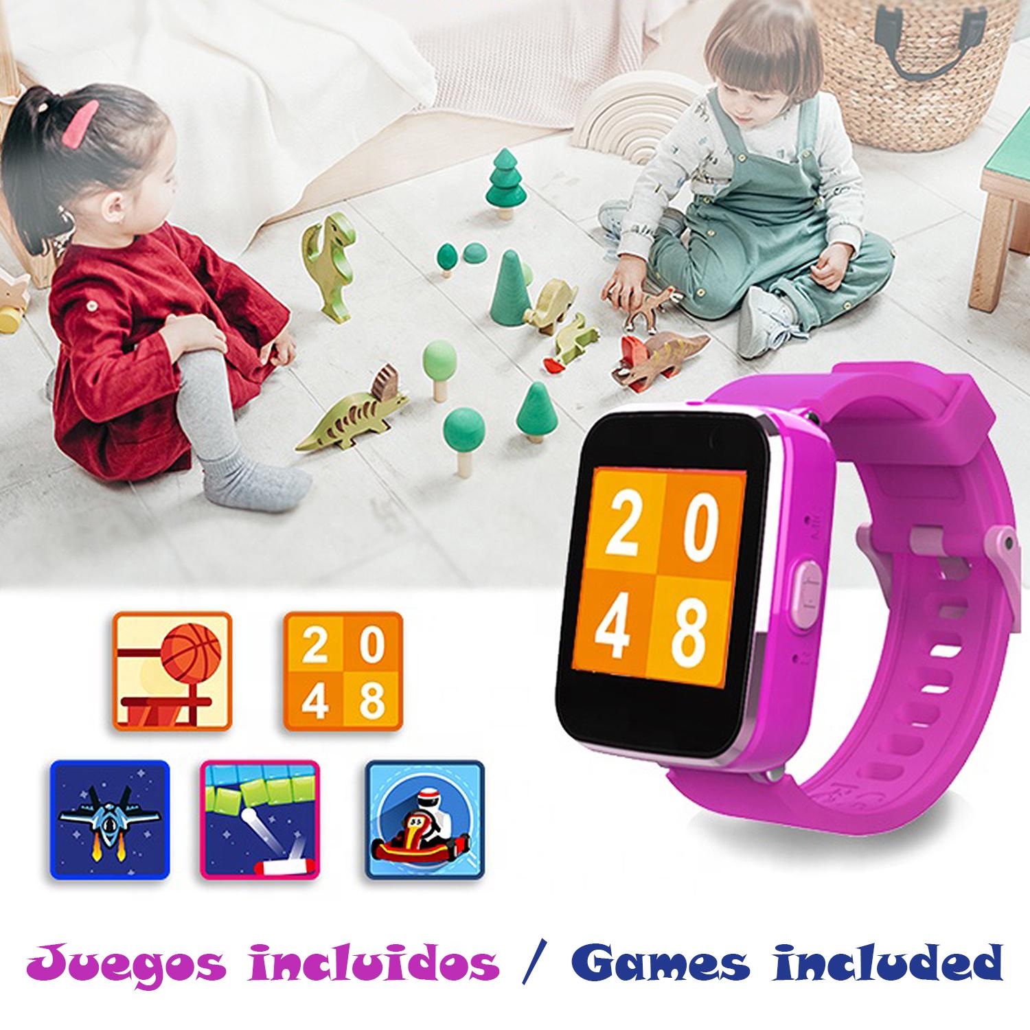 Smartwatch per bambini CT5 con fotocamera, 5 giochi, registratore vocale e lettore musicale.