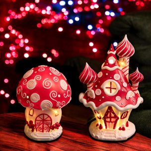 Casa fungo e caramelle - Pezzi 1 - 16,7xH26,2x15,4cm - Bianchi Dino SpA