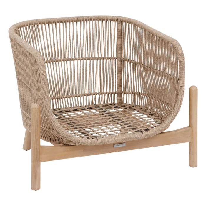Fauteuil de salon de jardin "Deona" en acacia