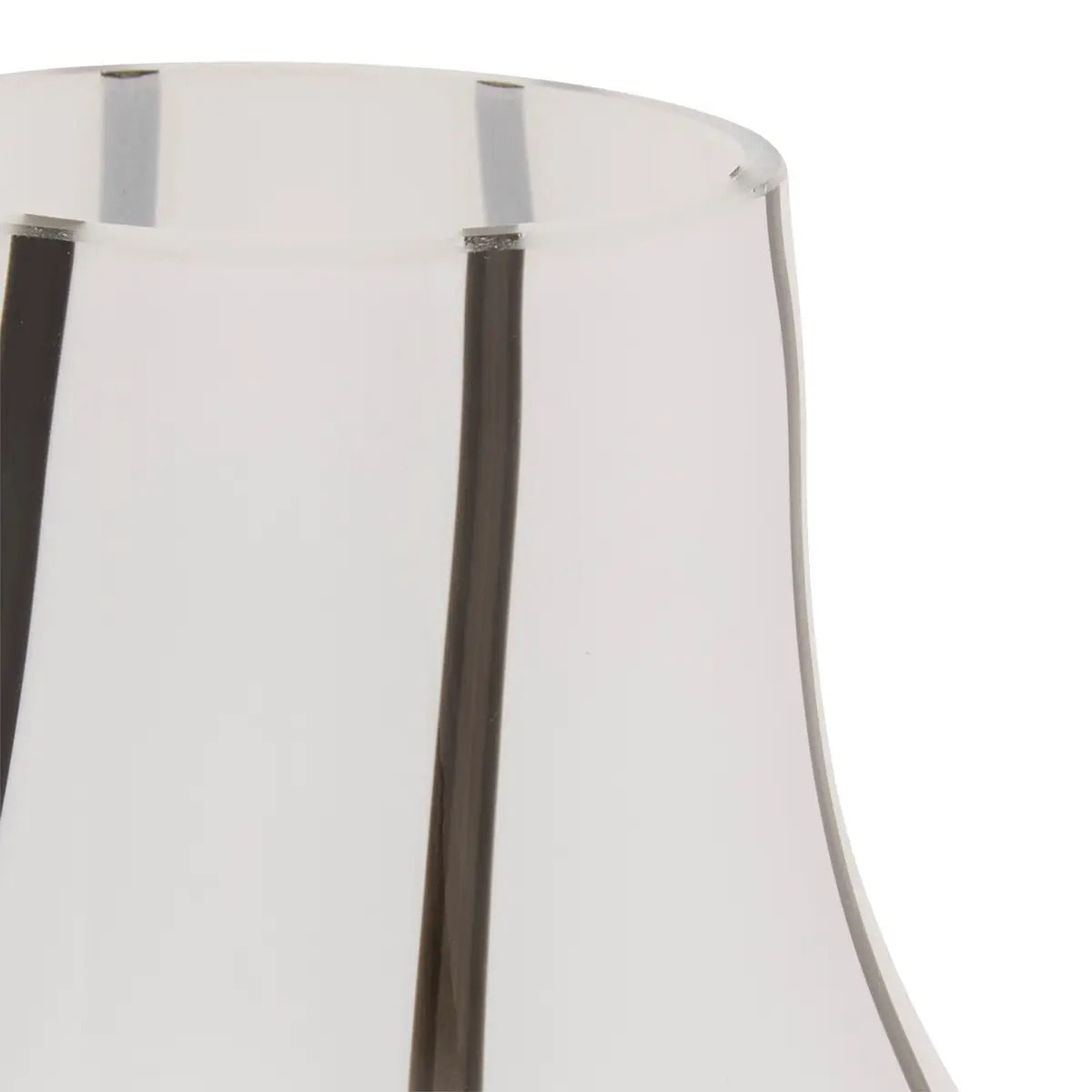 Vase Piero noir et blanc H20,5cm