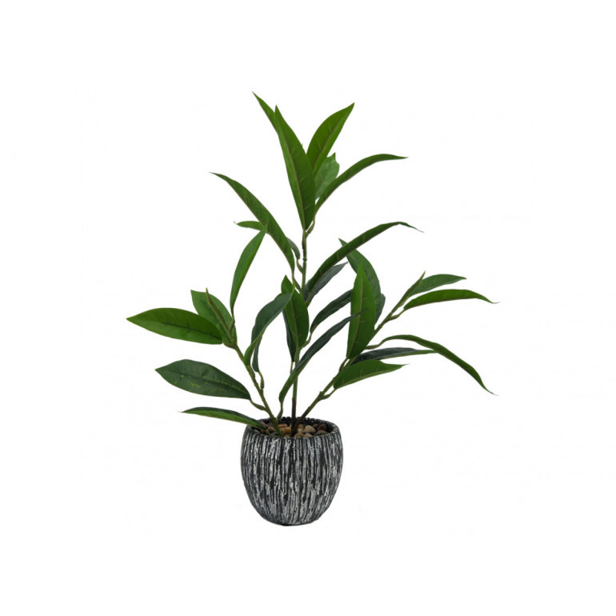 Plante artificielle avec pot et tiges fines H38 cm - EXOTIC