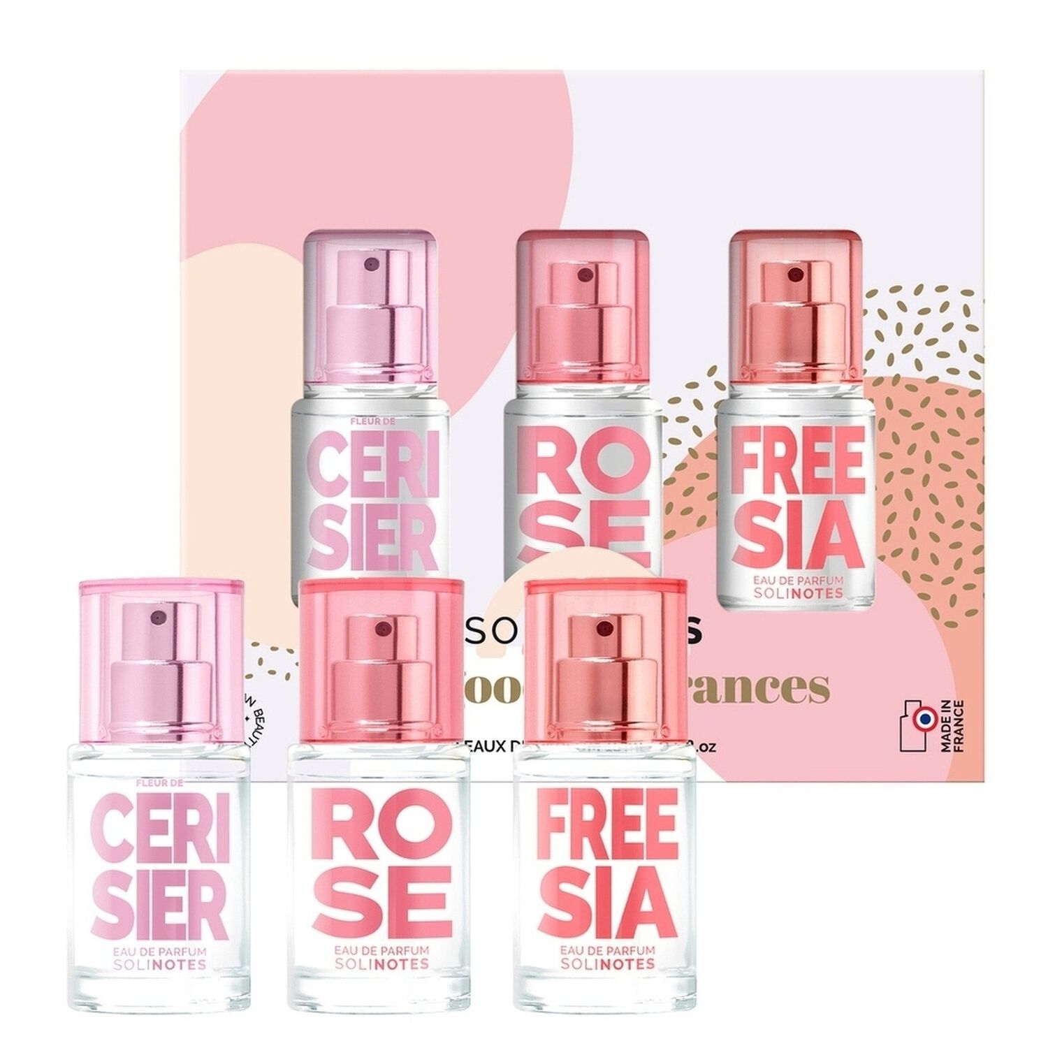 Fleur de Cerisier - Rose - Freesia  - Coffret Eau de Parfum 3x15 ml