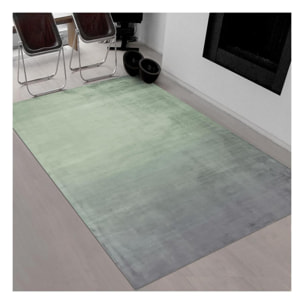 Tapis salon et chambre fait à la main en tencel motif simple WANI