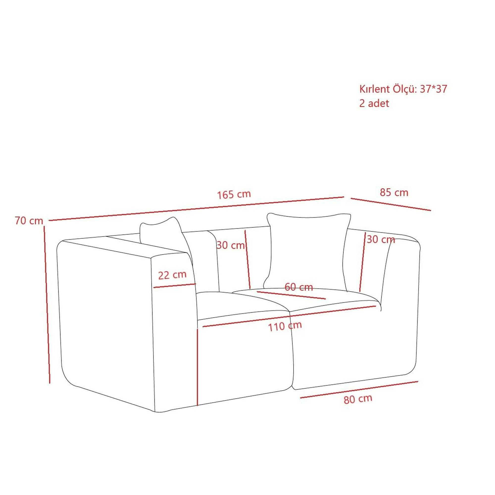 Canapé 2 places compact moutarde tissu chenille PLOVIA